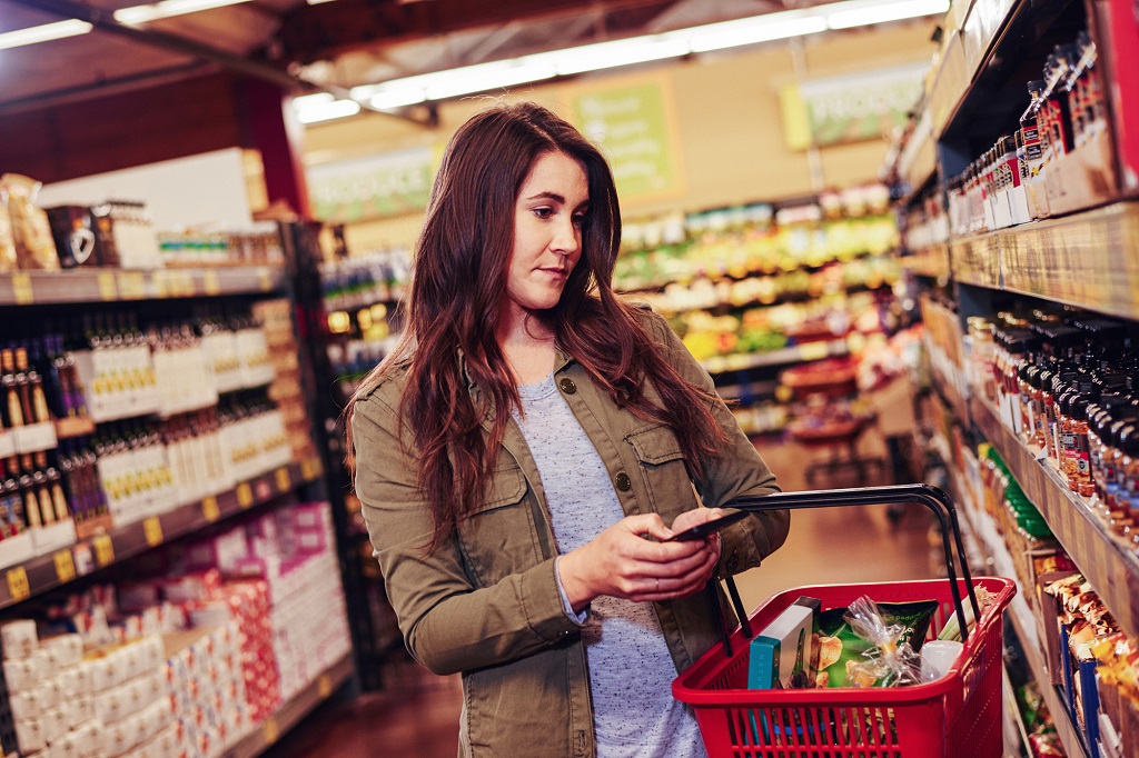 An image of person with a shopping basket