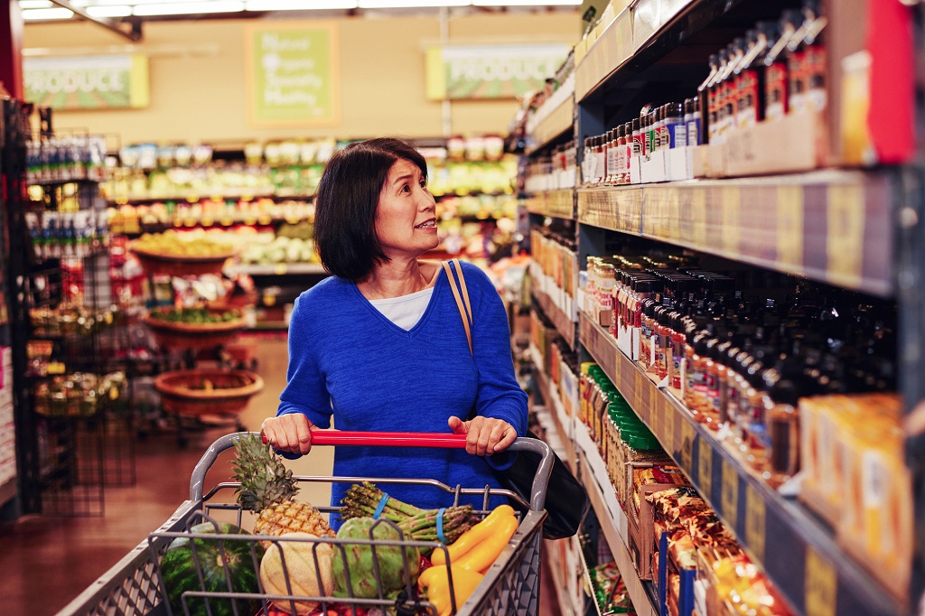 An image of person with a shopping cart