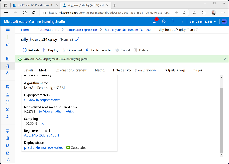 A successful deployment
